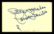 Carmen Basilio Autographed 3x5 Index Card "Best Wishes" SKU #186948