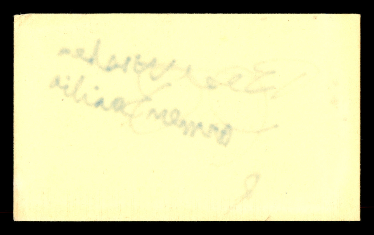 Carmen Basilio Autographed 3x5 Index Card "Best Wishes" SKU #186948