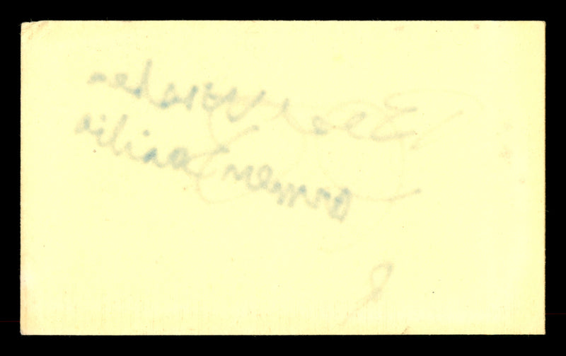 Carmen Basilio Autographed 3x5 Index Card "Best Wishes" SKU #186948