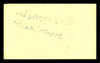 Carmen Basilio Autographed 3x5 Index Card "Best Wishes" SKU #186948