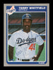 Terry Whitfield Autographed 1985 Fleer Card #389 Los Angeles Dodgers SKU #187950