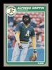 Alfredo Griffin Autographed 1985 Fleer Update Card #U-47 Oakland A's SKU #187982