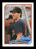 Steve Lombardozzi Autographed 1989 Topps Card #376 Minnesota Twins SKU #188182