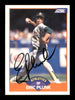 Eric Plunk Autographed 1989 Score Card #392 Oakland A's SKU #188251