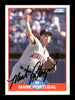 Mark Portugal Autographed 1989 Score Card #482 Minnesota Twins SKU #188261