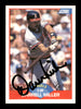 Darrell Miller Autographed 1989 Score Card #499 California Angels SKU #188264