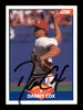Danny Cox Autographed 1989 Score Card #613 St. Louis Cardinals SKU #188278
