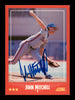 John Mitchell Autographed 1988 Score Card #249 New York Mets SKU #188391