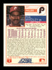 Phil Bradley Autographed 1988 Score Traded Card #34T Philadelphia Phillies SKU #188454