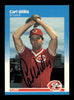 Carl Willis Autographed 1987 Fleer Card #218 Cincinnati Reds SKU #183410
