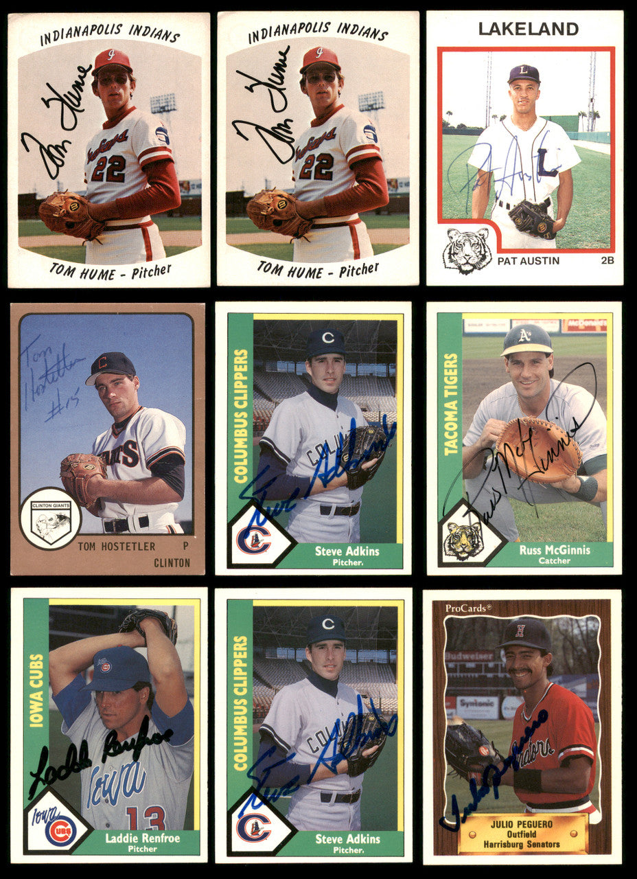 Minor League Baseball Autographed Cards 107 Count Lot SKU #238546