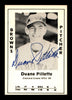 Duane Pillette Autographed 1979 Diamond Greats Card #199 St. Louis Browns SKU #188811