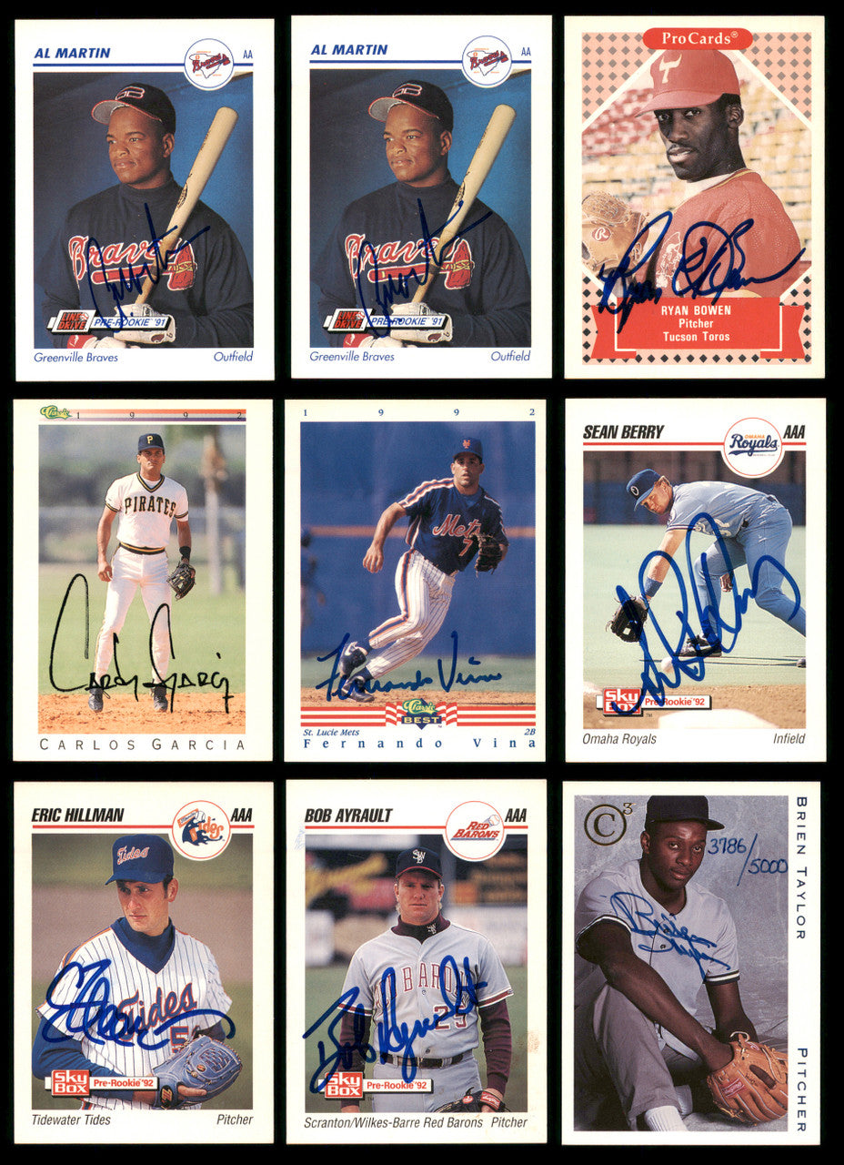 Minor League Baseball Autographed Cards 107 Count Lot SKU #238546
