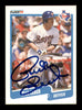 Rick Leach Autographed 1990 Fleer Card #305 Texas Rangers SKU #183455
