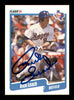 Rick Leach Autographed 1990 Fleer Card #305 Texas Rangers SKU #183456