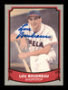 Lou Boudreau Autographed 1989 Pacific Card #166 Cleveland Indians SKU #189145