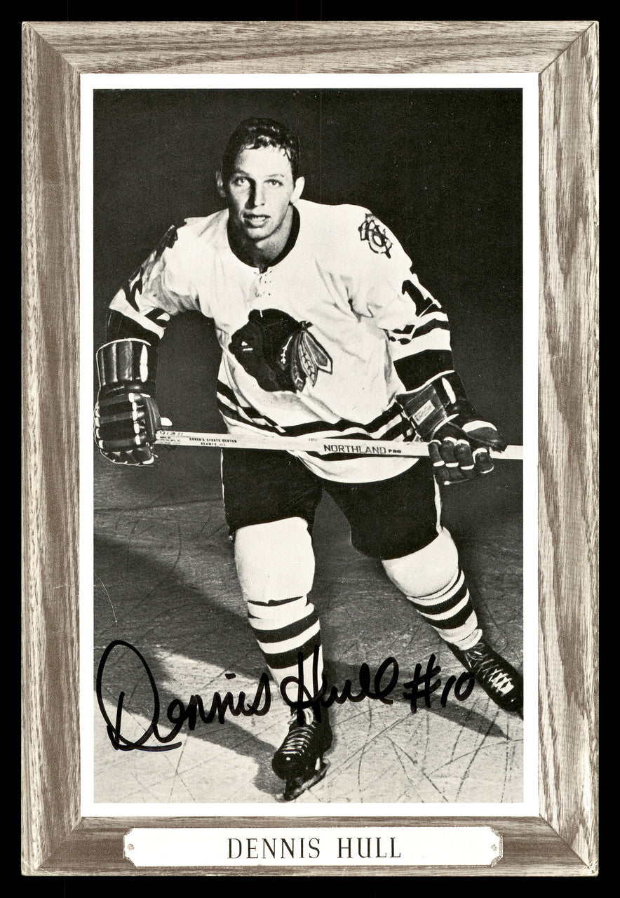 Dennis Hull Autographed 1964-67 Beehive Group 3 4.5x6.5 Photo Chicago Blackhawks SKU #178199