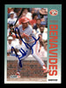 Freddie Benavides Autographed 1992 Fleer Card #399 Cincinnati Reds SKU #183542