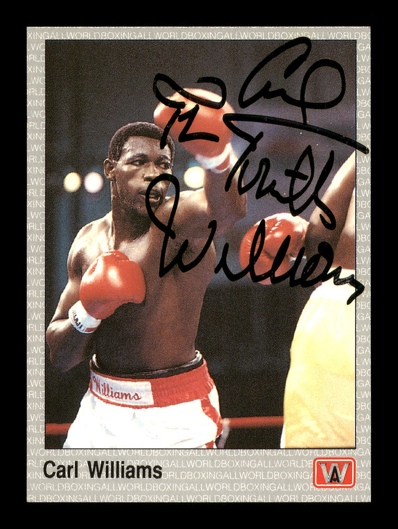 Carl "The Truth" Williams Autographed 1991 All World Card #42 SKU #167225