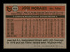 Jose Morales Autographed 1981 Topps Traded Card #806 Baltimore Orioles SKU #183659