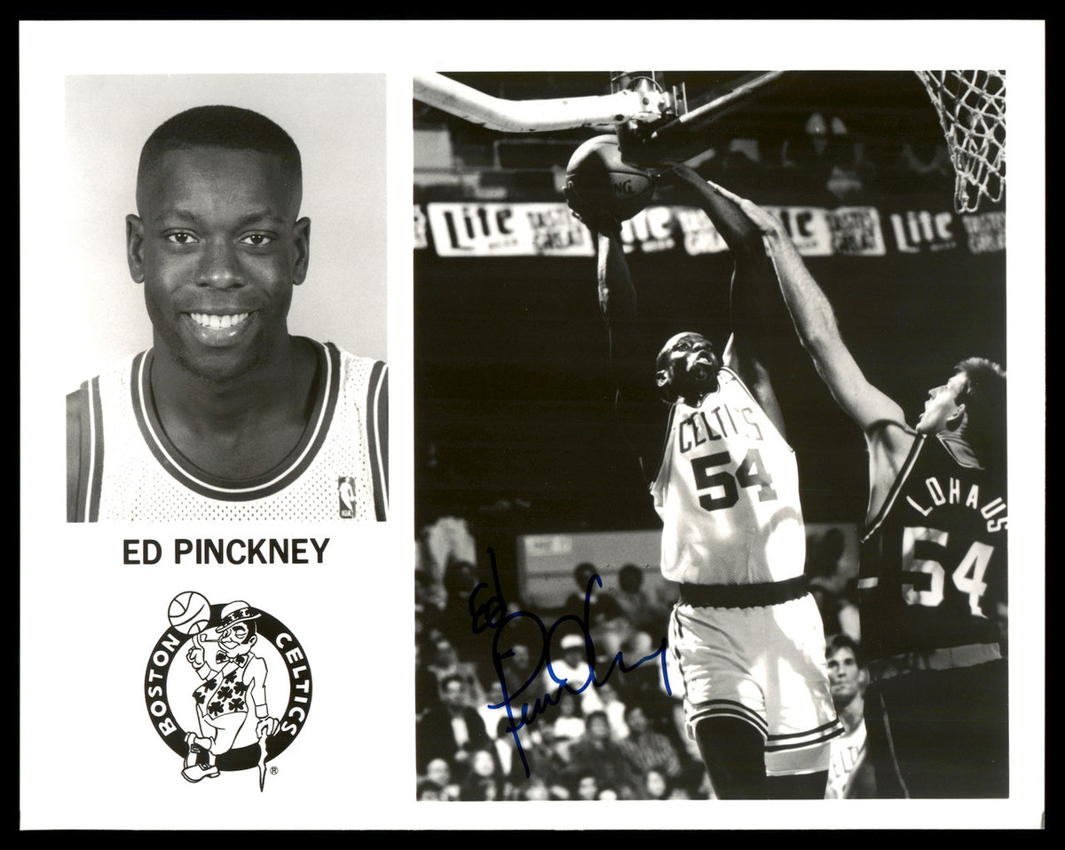 Ed Pinckney Autographed Team Issued 8x10 Photo Boston Celtics SKU #190629