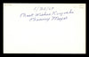 Benny Meyer Autographed 3x5 Index Card Brooklyn Dodgers "Best Wishes Kiyoshi" SKU #174057