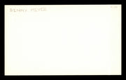 Benny Meyer Autographed 3x5 Index Card Brooklyn Dodgers "Best Wishes Kiyoshi" SKU #174057