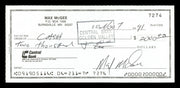 Max McGee Autographed 2.75x6 Check Green Bay Packers SKU #174021