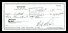 Max McGee Autographed 2.75x6 Check Green Bay Packers SKU #174021