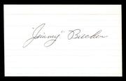 Jim Jimmy Bucher Autographed 3x5 Index Card Brooklyn Dodgers SKU #174094