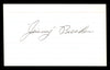 Jim Jimmy Bucher Autographed 3x5 Index Card Brooklyn Dodgers SKU #174094