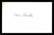 Eddie Chandler Autographed 3x5 Index Card Brooklyn Dodgers SKU #174106