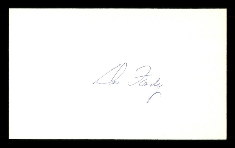 Dee Fondy Autographed 3x5 Index Card Chicago Cubs SKU #174145
