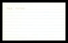Dee Fondy Autographed 3x5 Index Card Chicago Cubs SKU #174145