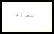 Bill Harris Autographed 3x5 Index Card Los Angeles Dodgers SKU #174156