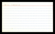Bill Harris Autographed 3x5 Index Card Los Angeles Dodgers SKU #174156