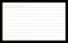 Bill Harris Autographed 3x5 Index Card Los Angeles Dodgers SKU #174156