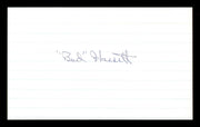 Bud Buddy Hassett Autographed 3x5 Index Card Brooklyn Dodgers SKU #174158