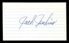 Jack Jenkins Autographed 3x5 Index Card Los Angeles Dodgers SKU #174170