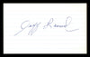 Jeffrey Jeff Leonard Autographed 3x5 Index Card San Francisco Giants SKU #174179