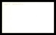 Jeffrey Jeff Leonard Autographed 3x5 Index Card San Francisco Giants SKU #174179