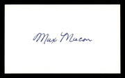 Max Macon Autographed 3x5 Index Card Brooklyn Dodgers SKU #174184