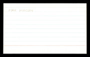 Max Macon Autographed 3x5 Index Card Brooklyn Dodgers SKU #174184