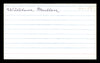 Billy Mullen Autographed 3x5 Index Card St. Louis Browns SKU #174206