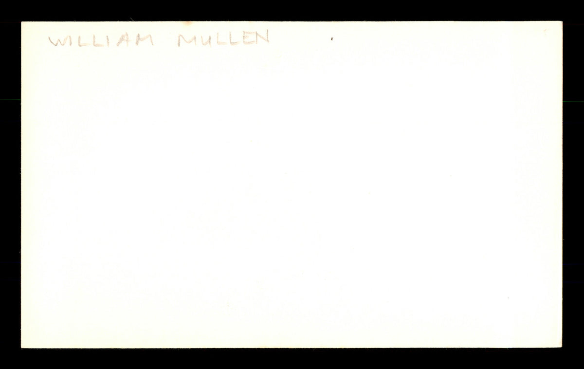 Billy Mullen Autographed 3x5 Index Card St. Louis Browns SKU #174206