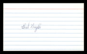 Earl Naylor Autographed 3x5 Index Card Philadelphia Phillies, Brooklyn Dodgers SKU #174209