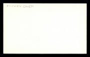 Mickey Owen Autographed 3x5 Index Card Brooklyn Dodgers SKU #174217