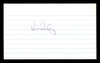 Kevin Pasley Autographed 3x5 Index Card Los Angeles Dodgers SKU #174223
