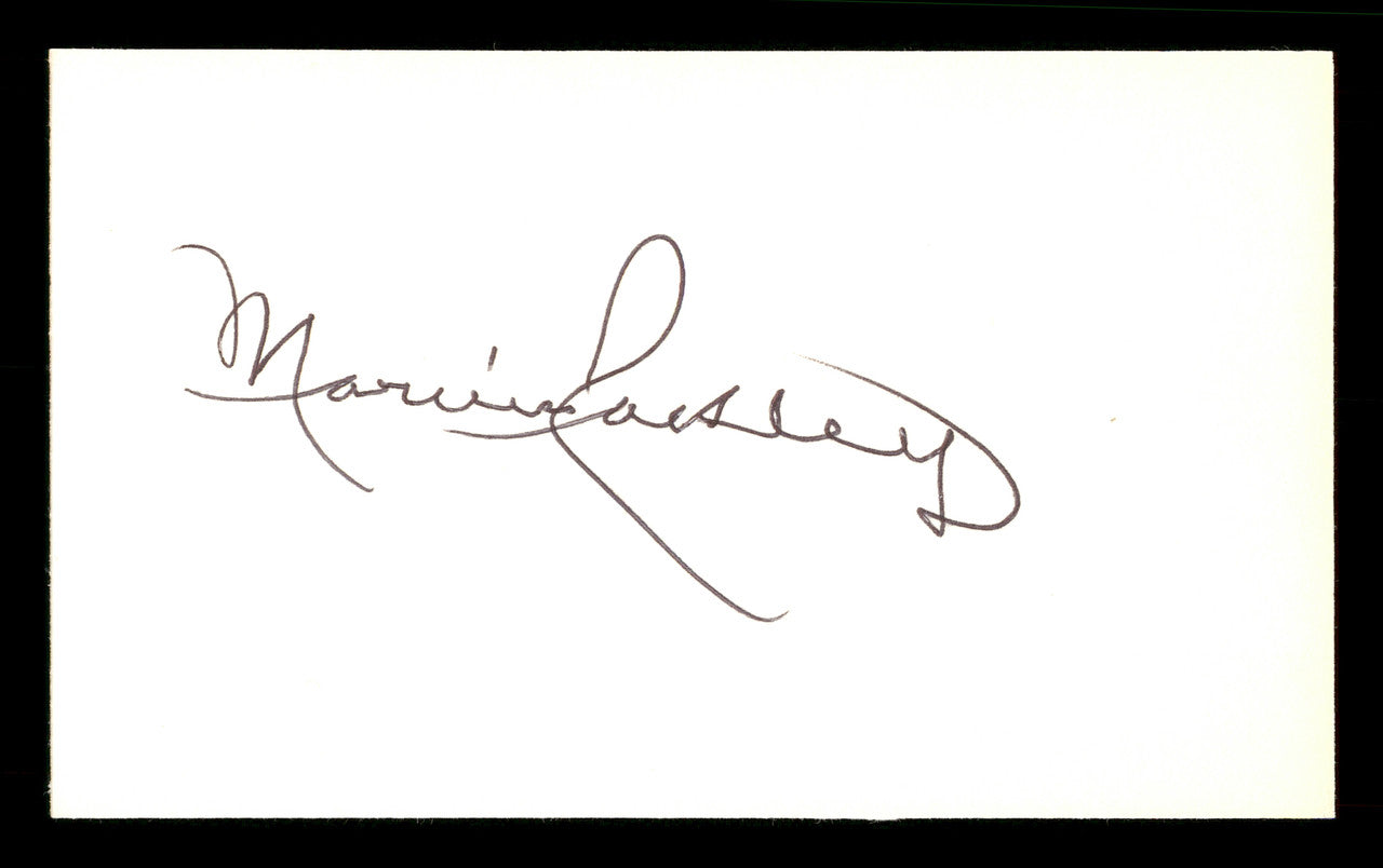 Marvin Rackley Autographed 3x5 Index Card Brooklyn Dodgers SKU #174229