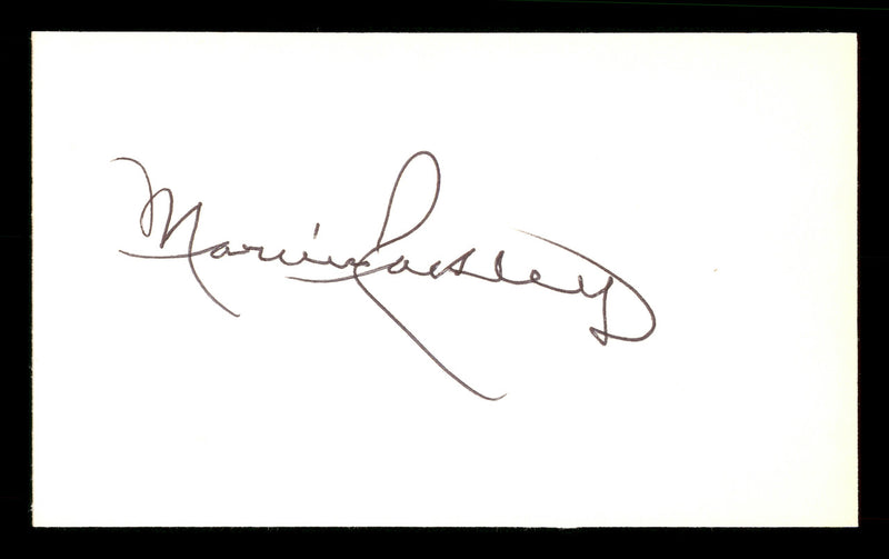 Marvin Rackley Autographed 3x5 Index Card Brooklyn Dodgers SKU #174229